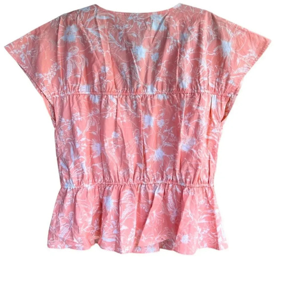 INC International Concepts Cotton Printed Peplum-Hem Top - Picture 4 of 8